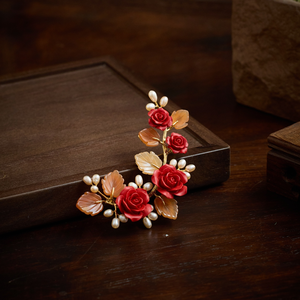 Broche en pierres précieuses naturelles de qualité supérieure, accessoires de luxe faits à la main, design personnalisé - Product Image 3
