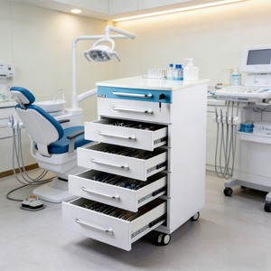 Chariot mobile moderne en acier inoxydable pour infirmière, plan de travail de rangement, <span class=keywords><strong>vente</strong></span> directe usine, armoire latérale pour clinique <span class=keywords><strong>dentaire</strong></span> - Product Image 5