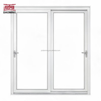 Porte coulissante en PVC sur mesure fabriquée en Chine, double vitrage, étanche, insonorisée, porte en plastique PVC pour balcon, maison, villa