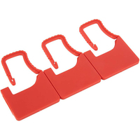 Étiquettes logistiques en plastique auto-bloquantes avec fenêtre de date, étiquettes de clés avec joint anti-effraction pour valises, chaussures et sacs