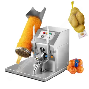 Professional Orange fruit net packing Mesh Bag Clipping Machine with high quality