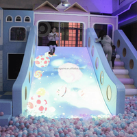 Tobogán Interactivo Inteligente Personalizable, Tobogán Divertido para Niños, Centro de Actividades de Juegos para Interiores