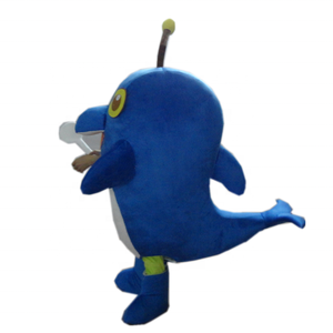 Mascotte Hola — mascotte <span class=keywords><strong>requin</strong></span> <span class=keywords><strong>bleu</strong></span>, costume pour adulte - Product Image 4