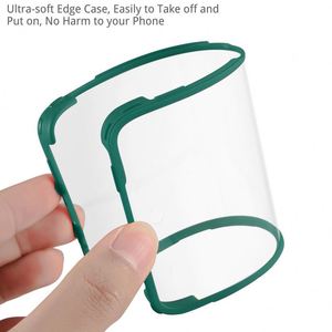 Coque intégrale pour iPhone 14 13 12 11 Pro Max 7 8 Plus SE Transparente en TPU souple + PC Double protection d'écran Coque - Product Image 5