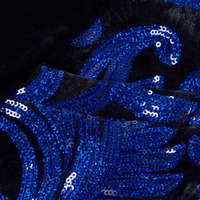 Nouveau manteau de costume à paillettes bleu royal pour hommes mini-costume de banquet de mariage