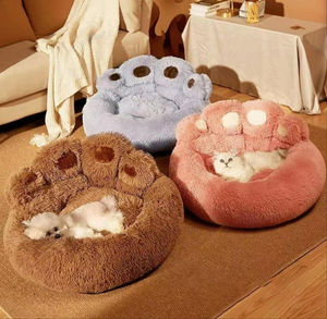 Cama de Felpa con Huella para Perros y Gatos, Apta para Todas las Estaciones, Cómoda para Perros Pequeños y Grandes, Diseño de Productos para Perros - Product Image 4