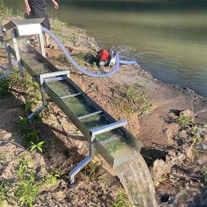 מכונת כריית זהב ניידת מסוג סלאיס בוקס, למכירה חמה, להפרדת זהב אלוביאלי מים נהרות, בעלת בנק גבוה, מיני ניידת. - Product Image 3