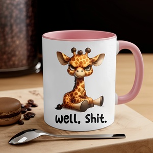 Vente chaude Diytree Girafe <span class=keywords><strong>Humour</strong></span> <span class=keywords><strong>Tasse</strong></span> Magique En Céramique Blanc Isolé <span class=keywords><strong>Tasse</strong></span> À Café Réutilisable pour Hommes et Femmes - Product Image 4