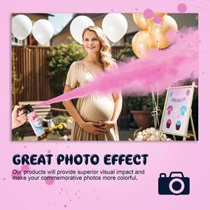 Ensemble d'extincteurs pour la révélation du sexe 100% biodégradables Fournitures de fête pour les décorations mémorables de la révélation du sexe pour bébé - Product Image 6