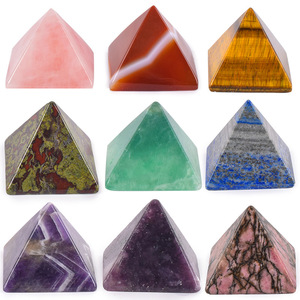 <span class=keywords><strong>Piedra</strong></span> en forma de pirámide grabada, <span class=keywords><strong>rodonita</strong></span>, jaspe, pirámide, artesanías - Product Image 6