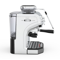 Machine à café expresso automatique en acier inoxydable pour chambre d'hôtel avec mousseur à lait