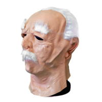 Adultes Deluxe Kind Old Grandfather Halloween Mask Old Man Vintage Trick or Treat Costume Vintage Holiday Decor