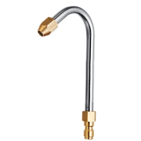Lance à jet métallique pour lave-auto, pistolet à eau, rallonge, accessoire de nettoyage, lance inclinée pour nettoyeurs haute pression G1/4