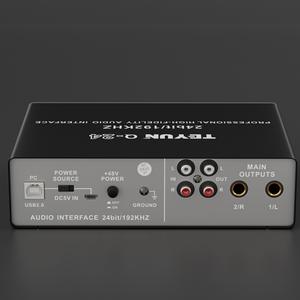 Carte <span class=keywords><strong>son</strong></span> externe professionnelle compacte, sans pilote, pour enregistrement en direct, <span class=keywords><strong>montage</strong></span> musical et karaoké – Meilleure vente transfrontalière - Product Image 4