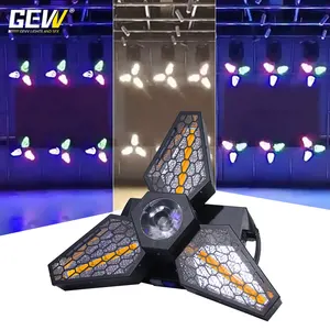 GEVV бесконечно вращающийся фон светодиодный RGB треугольный Ретро стробоскоп для бара ночного клуба
