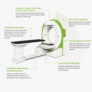 เครื่องสแกน <span class=keywords><strong>CBCT</strong></span> สำหรับสัตว์ เครื่องเอกซเรย์คอมพิวเตอร์แบบ Cone Beam สำหรับการวินิจฉัยทางทันตกรรมและกระดูกสัตว์ ภาพสามมิติ - Product Image 4