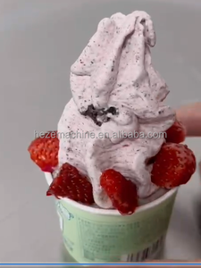 Batteur sur socle multifonctionnel avec bol à crème glacée Machine à yaourt glacé et à glace efficace pour les desserts, les café<span class=keywords><strong>s</strong></span> et les cuisines - Product Image 6