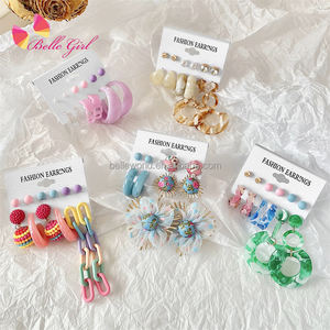 BELLEWORLD <span class=keywords><strong>2023</strong></span>, Pendientes de Aro de Oro con Perlas de Moda Coreana, Joyería de Acrílico, Pendientes de Acero Inoxidable con Borlas - Product Image 1