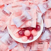 Bonbons durs à la pêche et au raisin, emballés individuellement, bonbons pour faveurs de mariage, confiserie en vrac pour fêtes, bonbons cadeaux