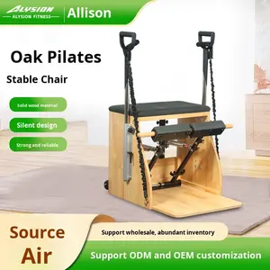Pilates Ekipmanı Meşe/Akçaağaç Sabit Basamaklı Sandalye Model 01 Vücut Esnetme ve Duruş Düzeltme için Sessiz Tasarım - Product Image 2
