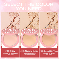 Maycheer Maquillage complet pour le visage Matte Nature 5 nuances Poudre compacte à presser Oil-control Waterproof Face Makeup Setting Powder