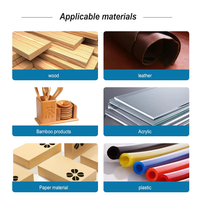Máquina de Corte y Grabado Láser para Materiales No Metálicos, Máquina de Marcado Láser de CO2 para Madera y Cuero