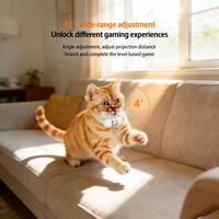 Jouet laser pour animaux de compagnie, rechargeable par USB, en PU/silicone, moderne, réaliste, mode de fonctionnement intelligent, anti-ennui, pour chiens et chats de toutes tailles