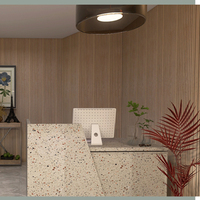 KASARO Panneau mural insonorisant design incurvé en feutre MDF Panneau acoustique incurvé Panneau mural flexible 3D