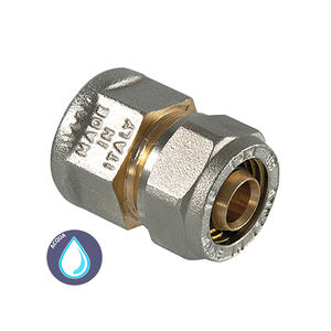 Acero inoxidable Plástico 20X1/2 Ajuste de compresión BSPP/BSPT/SAE/ASTM Estándar 50mm Forja suave Ajuste hembra recto - Product Image 3