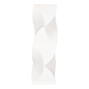 Vaso in Ceramica Ondulato e Texturizzato, Elemento Decorativo Scultoreo per la Casa, Profilo Intrecciato per Arredamento Soggiorno - Product Image 1