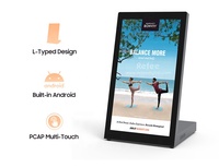 Moniteur à écran tactile portable de 13.3 pouces avec support annonces de table écran d'affichage restaurant affichage numérique affichage lcd