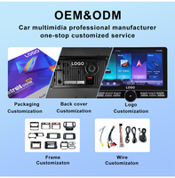 Autoradio 10 pouces simple DIN avec écran tactile CarPlay, GPS intégré, système multimédia Android pour tableau de bord