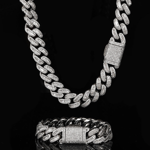 Collar de Cadena Cubana de Moissanita de 14MM de Alta Calidad, Personalizado, Plata de Ley 925, Joyería de Lujo Hip Hop para Hombre, a la Moda - Product Image 4