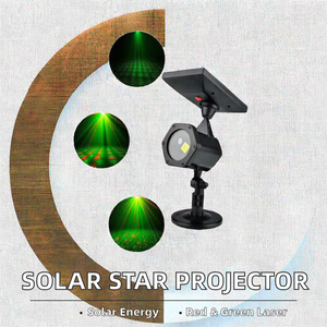Outdoor Garden <b>Solar</b> Powered Lawn Stage Effect <b>Light</b> IP65 <b>Fairy</b> Sky Star Christmas Holiday Laser Projector - Product Image 2