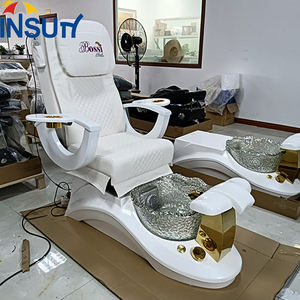 Insun Nagelstudio Luxuriöser Weißer Verstellbarer <span class=keywords><strong>Massage</strong></span>-Maniküre-Fußpflege-Stuhl Moderne Pediküre-Sessel im Angebot - Product Image 4