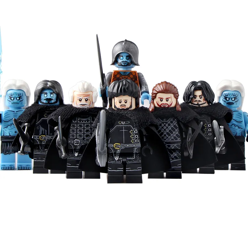 KT1024 Game of Thron mini action figures Army soldiers Figures Building Blocks Bricks Medieval Knights lord of rings toys