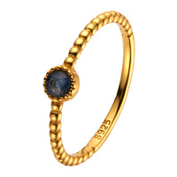 Bague en Argent S925 en Gros, Pierres Précieuses Naturelles, Personnalisable, Saint-Valentin, Empilable, pour Femme, Pierre de Naissance des 12 Mois