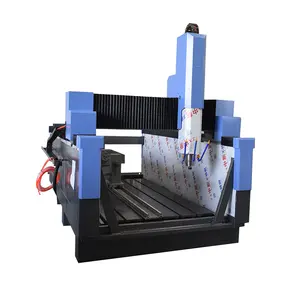 Jinan 1325 mesin router cnc counter top 4 sumbu kit router cnc kuat dengan marmer desktop besar