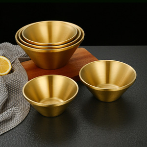 Korean V Shaped Bowl 304 Stainless Steel Stackable Conical Bowl For Dessert Salad Kimchi Ramen - Product Image 2