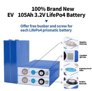 แบตเตอรี่ Lifepo4 105Ah 3.2v แบบแท่งปริซึม 12V 24V 36V 48V 100Ah 200A ชุดแบตเตอรี่ LFP สำหรับสกู๊ตเตอร์ ระบบพลังงานแสงอาทิตย์ 105ah - Product Image 3