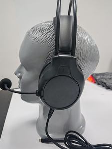 Casque filaire <span class=keywords><strong>USB</strong></span> Type <span class=keywords><strong>C</strong></span> avec suppression du bruit d'appel, supra-auriculaire, avec cordon de 2 m, contrôle du volume pour les examens, les jeux sur ordinateur, en stock - Product Image 2