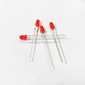 Diodo de tubo emissor de luz LED 3mm 10 peças cada em vermelho verde e amarelo um total de 30 peças/pacote - Product Image 3