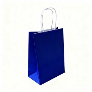 Sacs de shopping en papier kraft personnalisés de haute qualité KM, échantillon gratuit, différentes tailles et logos pour l'utilisation alimentaire - Product Image 2