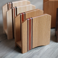 JUNJI Porte-serviettes en bois au design élégant, décoration de table de cantine pour le bureau, la maison et l'hôtel, porte-serviettes en papier