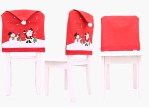 Fodera per sedia da pranzo di nuova moda fodera per sedile da cucina fodera per sedia elasticizzata fodera per sedia natalizia in tessuto Non tessuto - Product Image 6