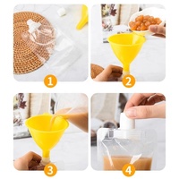 MorSun 100pcs pochette de liqueur en plastique avec bec sauce tomate buse d'aspiration sac ail haché emballage conteneur