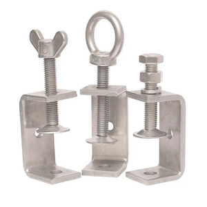 304 스테인리스 스틸 조절식 헤비 듀티 C 클램프, 안정적인 넓은 턱 개구부, 자동차 및 산업용 배관 부속품 - Product Image 4