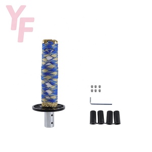 Pomo de cambio de marchas manual universal con forma de samurái, pomo de cambio de 20 cm, pomo de cambio de metal y tela azul, pomo de cambio automático <span class=keywords><strong>secuencial</strong></span> - Product Image 5