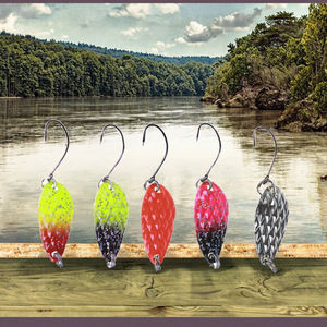 <span class=keywords><strong>Leurre</strong></span> de pêche en métal <span class=keywords><strong>2022</strong></span>, type spinner, cuillère en ligne, 3g 2.8cm avec hameçon simple pour la pêche à la carpe en mer et sur la plage - Product Image 3