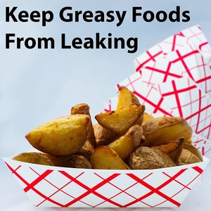 ตะกร้ากระดาษแข็งเคลือบทนทาน3ปอนด์สำหรับสุนัขร้อนไอศกรีมข้าวโพดคั่ว - Product Image 4